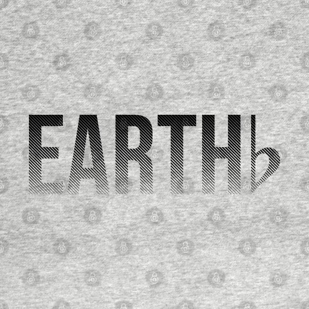 Earth Is Flat - halftone black by erock